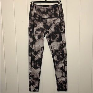 Zella tie dyed leggings high waisted black